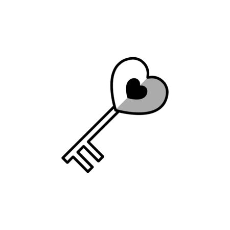 love key logo design vector templateのイラスト素材