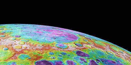 Lowlands in Mercury's North.の写真素材