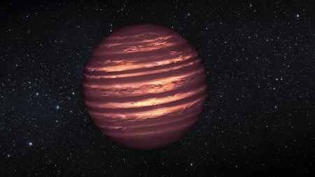 NASA space telescopes see weather patterns in Brown Dwarf. January 8th, 2013. This image furnished by NASAのeditorial素材