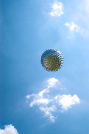 An upper-level weather balloon sails into the sky after release from the Cape Canaveral weather station in Florida.This image furnished by NASAのeditorial素材