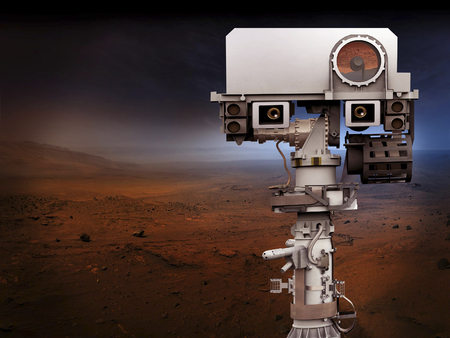 Artist's concept depicts the top of the 2020 rover's mast. This image furnished by NASAのeditorial素材