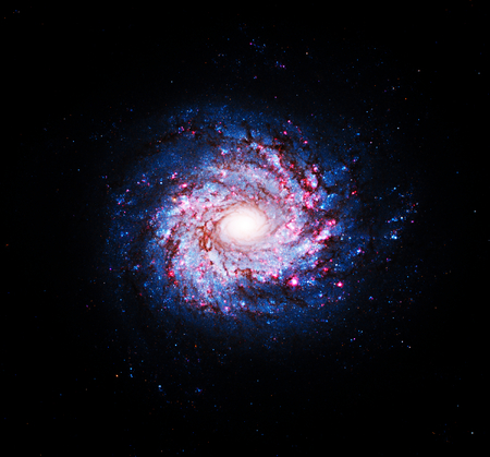 Hubble sees pinwheel of star birth. October 19th, 2010. This image furnished by NASAのeditorial素材
