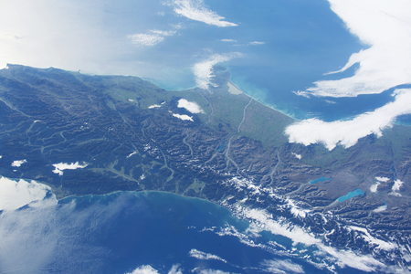 Earth observation by the crew of the International Space Station. This image furnished by NASAのeditorial素材