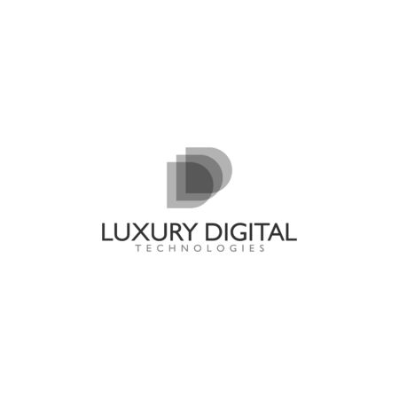 abstract luxury digital  design vector templateのイラスト素材