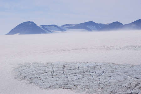 View on Exit glacier in Alaska in sunny day