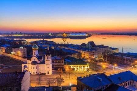 RUSSIA, Nizhny Novogorod - April, 2018: View of Nizhny Novogorod Stadium, building for the 2018 FIFA World Cup in Russiaのeditorial素材