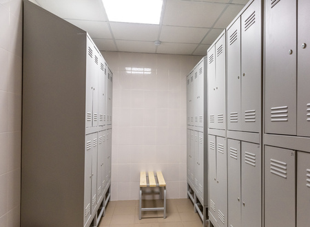 locker room for workersの写真素材