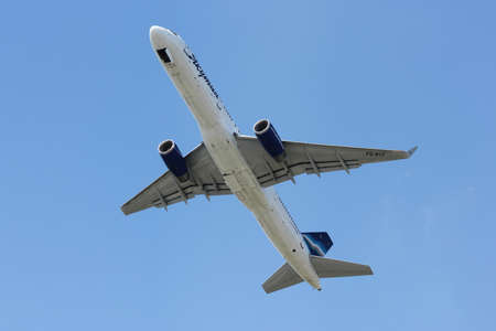 Takeoff of Boeing-757 aircraft from Yakutia, Sochi, Russia, August 24, 2011