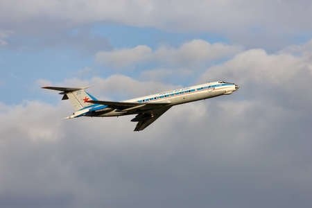 Tu-134AK aircraft takes off, Rostov-on-Don, Russia, June 27, 2011