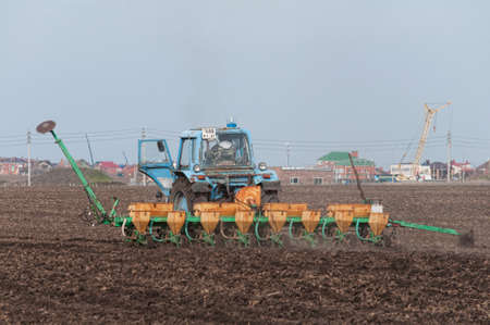 Tractor "Belarus", Rostov-on-Don, Russia, April 24, 2015のeditorial素材