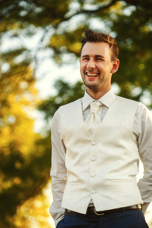 The happinest groomの写真素材