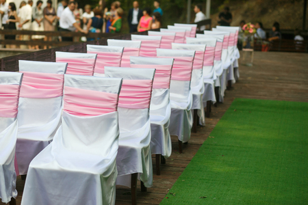 The decorations for wedding ceremonyの写真素材