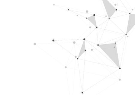 Abstract connection background with lines and dots.のイラスト素材