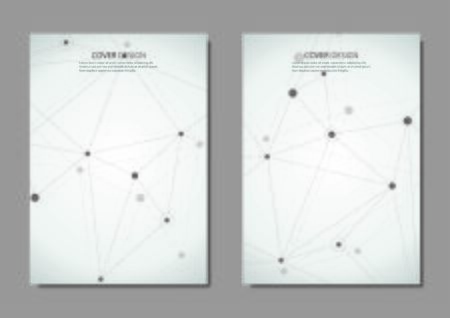 Abstract connection background with lines and dots.のイラスト素材