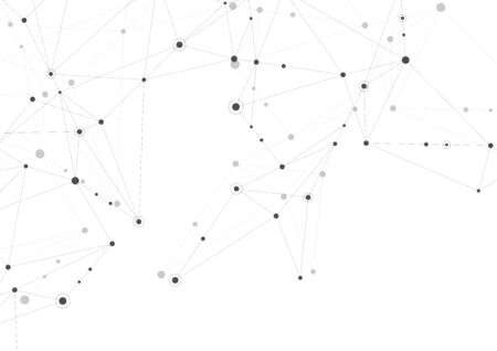 Abstract connection background with lines and dots.のイラスト素材