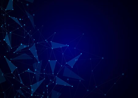 Abstract connection background with lines and dotsのイラスト素材