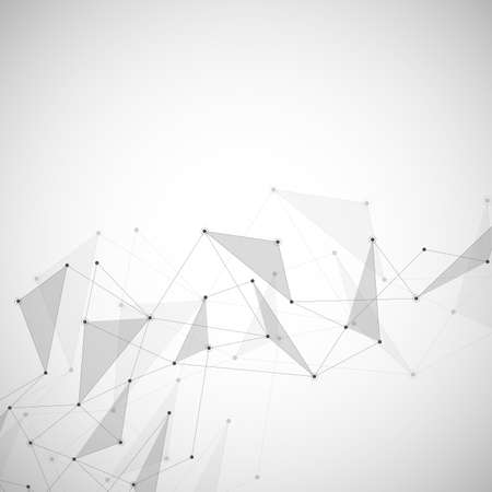 Abstract connection background with lines and dots.のイラスト素材