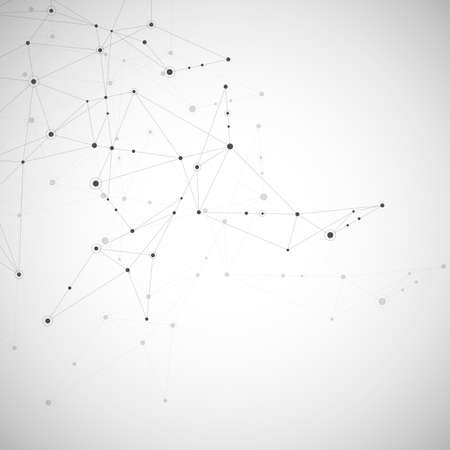 Abstract connection background with lines and dots.のイラスト素材