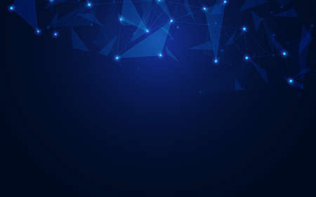 Internet connection. Geometric abstract background with connected dots and lines. Molecular structure and communication concept. Digital technology background and network connectionのイラスト素材