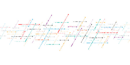 Abstract technology background with arrows and lines. Concepts and ideas for hi-tech digital technology and engineering designのイラスト素材