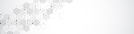 Abstract background with geometric shapes and hexagon pattern.の写真素材