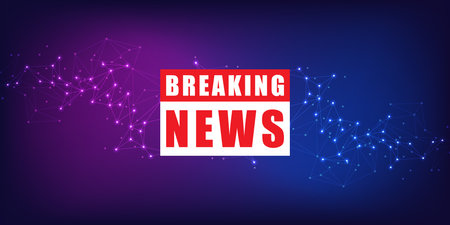 News background, breaking news. Breaking news modern conceptのイラスト素材