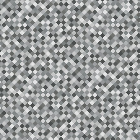 Gray Rhombus Mosaic Background. Seamless Pattern. Abstract Noise Texture. Geometric Style. Vector Illustrationのイラスト素材