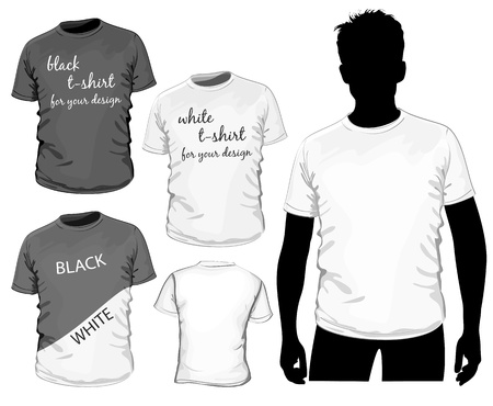 t-shirt design template (no mesh)のイラスト素材