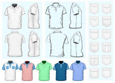 Men s polo-shirt design templateのイラスト素材