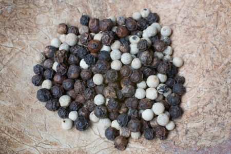 Piper nigrum Linn in coconut shellの写真素材