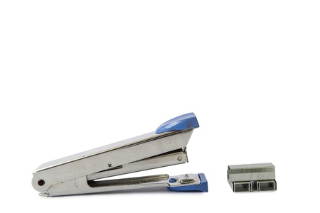 The stapler on isolate white background