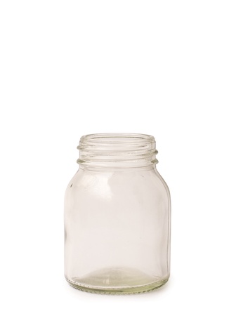 Glass bottles on isolate white backgroundの写真素材