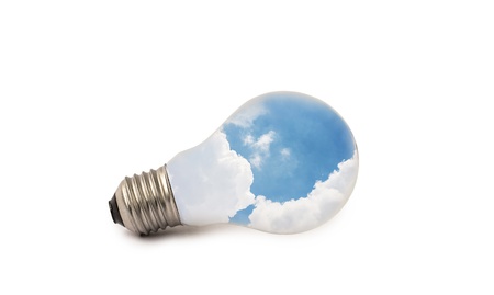 lamp of sky on isolate backgroundの写真素材