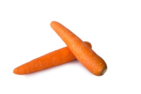 Carrot on isolate white backgroundの写真素材