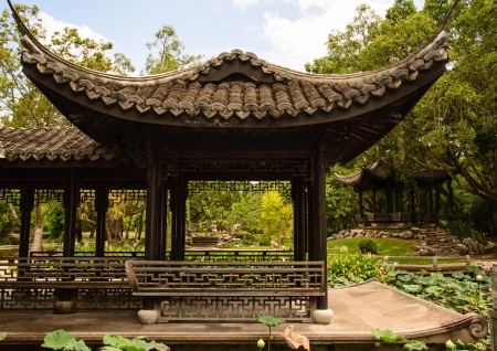 Chinese pavilion shapeの写真素材