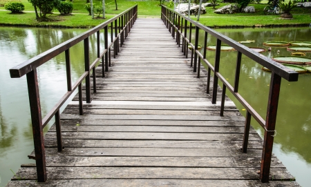 Wood bridgeの写真素材