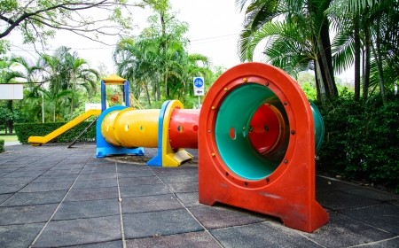 tool on the playground,sliderの写真素材