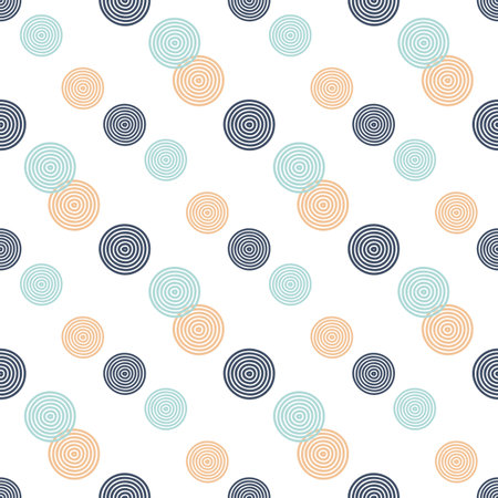 abstract pattern of geometric shapes circles winter colors for winter poster packagingのイラスト素材