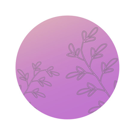 Abstract colored floral background in a circle. Template for flyer design, presentation. Circle. Vector.のイラスト素材