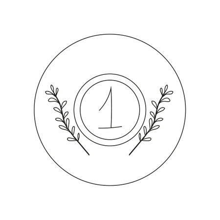 Success. The concept of achieving goals and ambitions. Medal of Honor. Doodle style. Vector illustration.のイラスト素材