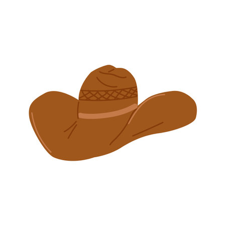 American rodeo season. Wild West. Cowboy hat. Banner and flyer design. Vector illustration.のイラスト素材