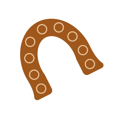 American rodeo season. Wild West. Horse shoe. Banner and flyer design. Vector illustration.のイラスト素材