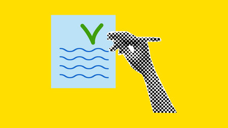 Halftone Collage business theme pop art style. Effect cut paper from newspaper. Hand puts jackdaw on sheet with pen. Design banner poster advertising materials. Vector illustration.のイラスト素材