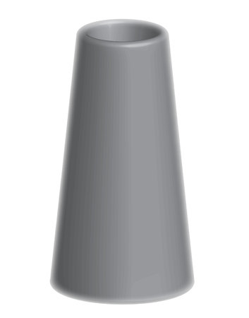 isolated gray vaseのイラスト素材