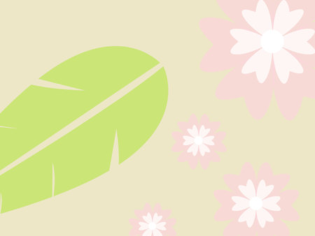 simply floral backgroundのイラスト素材