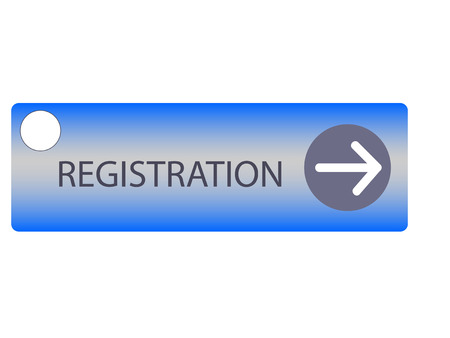 blue button registrationのイラスト素材
