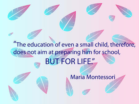 Montessori speach.のイラスト素材