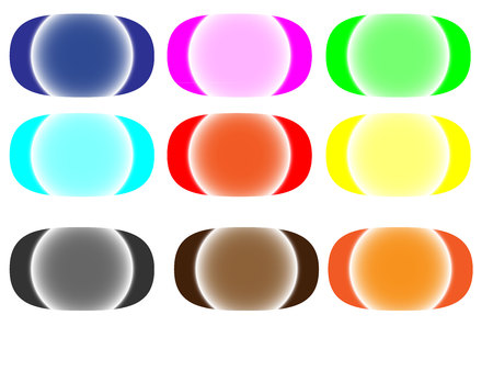 Set of buttons.のイラスト素材