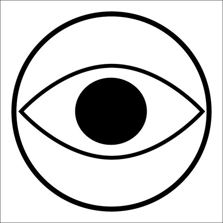 Black eye symbolのイラスト素材