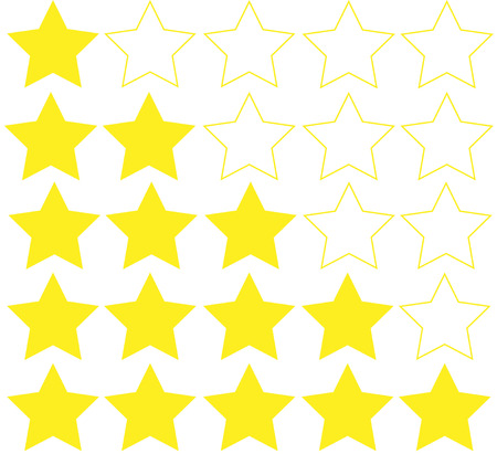 Stars rankのイラスト素材
